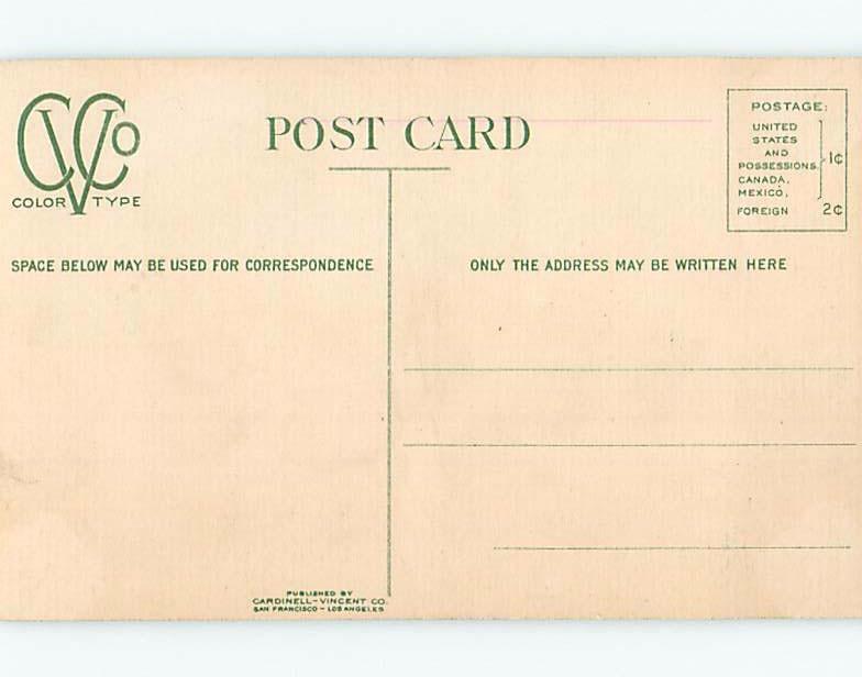 Unused Divided-Back BUILDING Monterey California CA ho0372