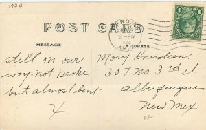 Postcard RPPC 1924 Arizona Jerome Billion Dollar Copper Camp occupation 23-11461