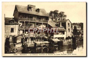 Postcard Old Rennes on Rocky castle or house of Cadet Rouseel XVII century