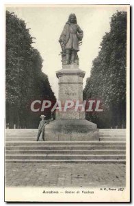 Postcard Old Statue Avallon Vauban