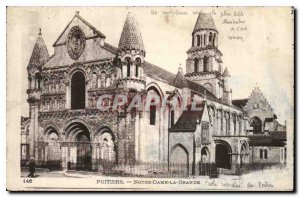 Old Postcard Poitiers Notre Dame la Grande