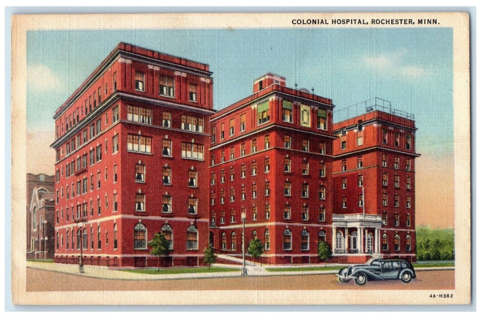 1946 Colonial Hospital Exterior Building Rochester Minnesota MN Vintage
