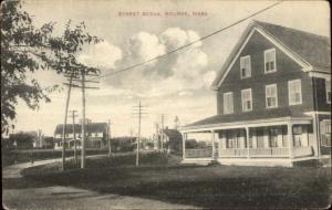 Bourne Cape Cod MA Street Scene & Bldgs c1910 Postcard