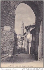 Italy Siena Arco di San Giuseppe e Via Dupre