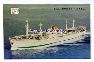 pf4590 - Spanish Cargo Ship - Monte Udala , built 1948 - postcard