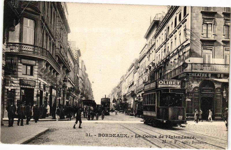 CPA AK BORDEAUX - Le cours de l'intendance (192389)