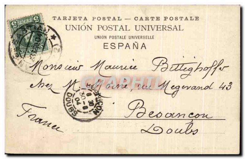 Postcard Old San Sebastian