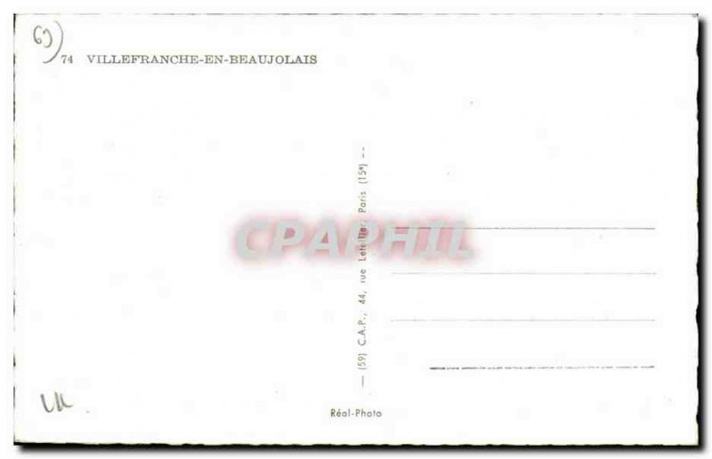 Old Postcard Gargoyle ND marshes of Villefranche