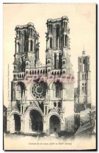 Old Postcard Cathedral of Laon