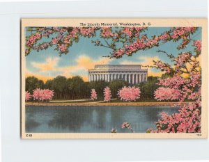 Postcard The Lincoln Memorial Washington DC USA