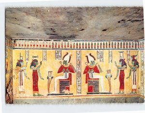 Postcard Mural painting in the Tomb of Chamwes, Queen's Valley, Luxor, Egypt