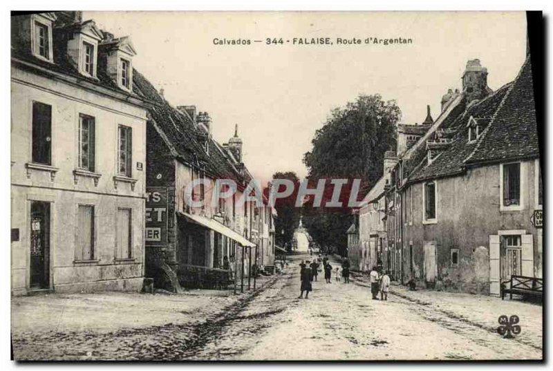 Old Postcard Cliff Road to Argentan