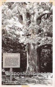 Boudary Oak Lincoln's Birthplace Unused tape onm front