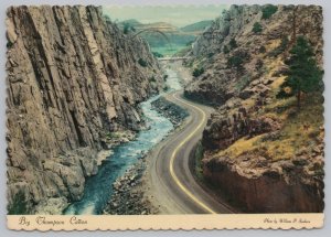 State View~Big Thompson Canyon Rocky Mt Park~Continental Postcard