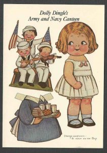 DATE 1984 PPC* DOLLY DINGLE ARMY & NAVY CANTEEN ILLUSTRATED BY GRACE SEE INFO