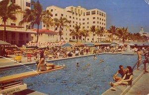 Colorful Hotel Swimming Pool - Miami Beach, Florida FL  