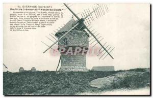 Guerande Postcard Old Mill Mill said creamer Devil Wind mill