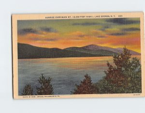 Postcard Sunrise Over Buck Mt., Lake George, New York