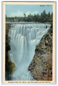 c1940's Kakabeka Falls Port Arthur Fort William Ontario Canada Postcard