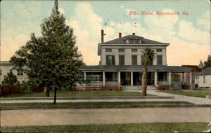 Brunswick GA Georgia Elks Homes c1900-20s Vintage Postcard