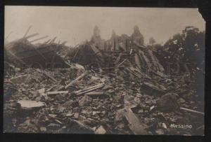 3100544 ITALY earthquake Messina Vintage photo PC