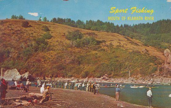 Sport Fishing Klamath River Postcard