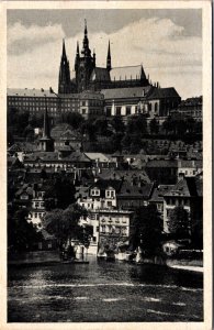 Czech Republic Praha Hradcany a Mala Strana Prague Postcard C027