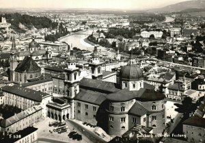 Vintage Postcard Fortress Salzburg Von Der Festung Salzburg, Austria RPPC