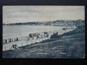 Dorset SWANAGE BAY & BEACH showing Beach & Bathing Huts c1904 Postcard