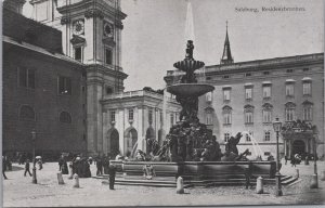 Austria Salzburg Residenzbrunnen Vintage Postcard C137