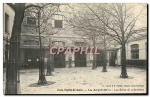 Old Postcard Paris School Sophie Germain The amphitheatres The collection rooms