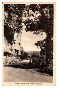 VTG Kiski Cliff and State Highway, Saltsburg, PA Postcard