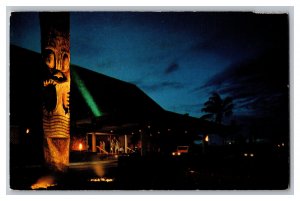 Postcard HI The Great Halau Royal Lahaina Beach Hotel Vintage Standard View Card