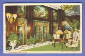 Chicago, Illinois/IL Postcard, The Blackstone Hotel, Lobby/Elevators