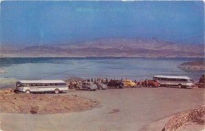 Postcard Nevada Lake Mead Bus 1940s Lakeview Point Roberts Desert 23-5498