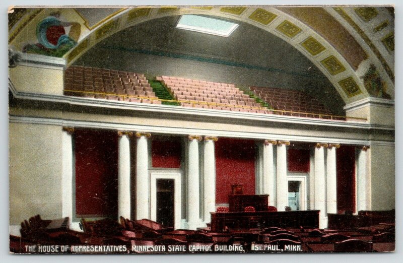 St Paul Minnesota~State Capitol Interior~House of Representatives Room~c1910 