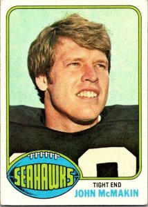 1976 Topps Football Card John McMakin Seattle Seahawks sk4566