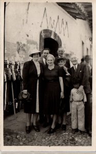 1930s Anonymous People in Taxco State of Guerrero Mexico Real Photo Postcard