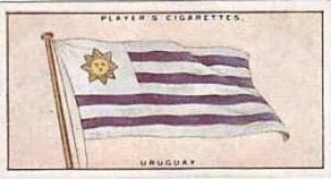 Players Vintage Cigarette Card Flags League Of Nations No 49 Uruguay 1928