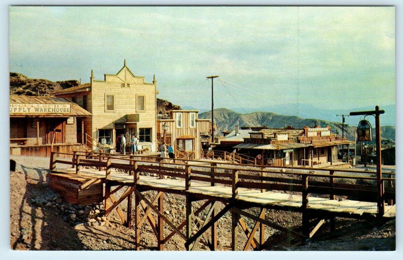 CALICO, CA California  Mining Town STREET SCENE  c1950s Roadside Postcard