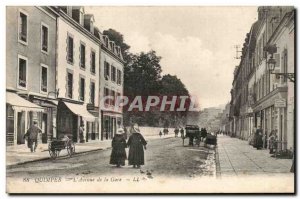 Quimper Old Postcard the & # 39avenue the station