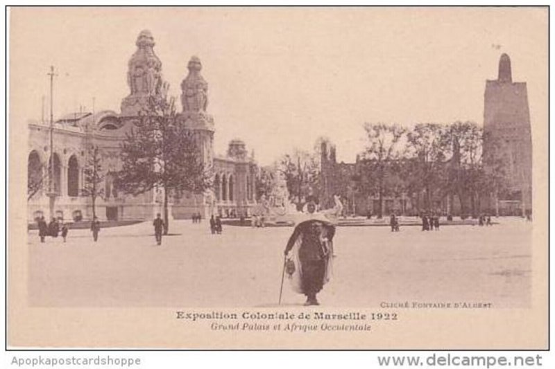 France Marseilles Exposition Coloniale 1922 Grand Palais et Afrique Occidentale