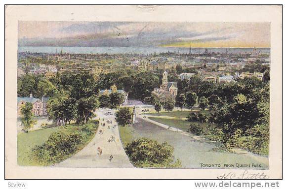 Toronto From Queen's Park, Toronto, Ontario, Canada, PU-1905