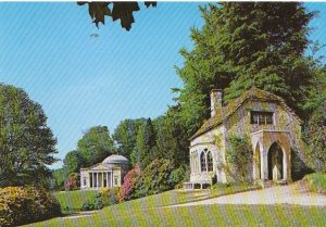Wiltshire Postcard - Watch Cottage and Pantheon - Stourhead Gardens  ZZ262