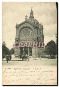 Postcard Old Paris St Augustine Church