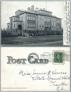 NEW BRUNSWICK N.J. WASHINGTON PUBLIC SCHOOL UNDIVIDED ANTIQUE POSTCARD