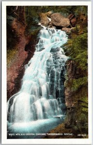 White Mountains New Hampshire NH Crystal Cascade Tuckerman's Ravine Postcard