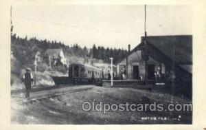 Real Photo - Dutch Flat, California, CA, USA Train Railroad Station Depot Pos...