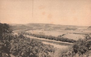 Vintage Postcard French Azilum Twin Cuts Roosevelt Highway Towanda Pennsylvania