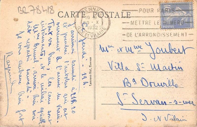 BR78418 rennes palais du commerce   france